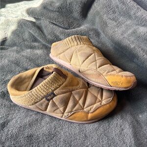 Teva Quilted Slip On Shoes, Yellow